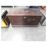 Trunk w/ metal handles, 37" x 17" x 20" high