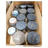 11 Niehoff Chicago glass jars w/ metal lids full