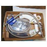 3 flexible plumbing supply line connections: Two