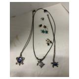 Turtle: necklaces - earrings - ring