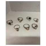 7 Vantel Pearls rings