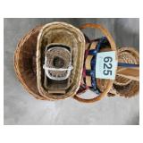 Large lot of baskets in all shapes & sizes