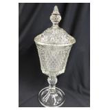 Indiana Glass diamond point apothecary glass