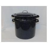 Graniteware 3-in-1 stock pot steamer w/ lid -