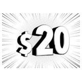 $20 charge if your item(s) are not picked up Wed.