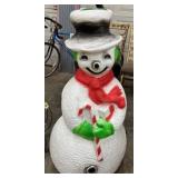 Vintage Union Product blow mold snowman, lights