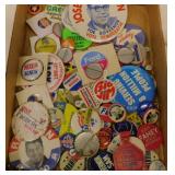 Political pins, buttons, keychains & more