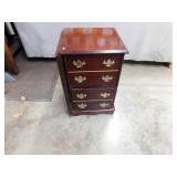 2 drawer cherrywood colored cabinet, nice
