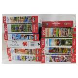 Twelve 500 piece puzzles - Three 750 piece