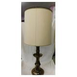 Brass table lamp, 39" tall