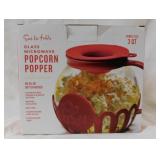 Sur La Table 3 qt. glass microwave popcorn popper