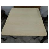 Metal base table w/ formica top, 24" square x 23"