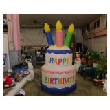 Inflatable  birthday cake w/ electric pump,