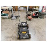 Yardworks battery operated mower, works but may