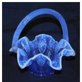 Westmoreland glass lilac opalescent basket,