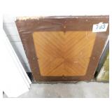 Card table w/ wood folding legs & tulip design