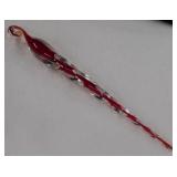 Blown glass Christmas ornaments: Icicles - Globe