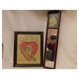 Love Forever framed art, 11" x 9.5" - Greek