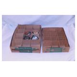 2 vintage Shiny Brite Christmas tree ornament