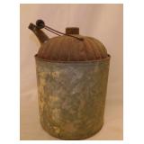 Galvanized 1.5 gal. kerosene fuel can w/ spout