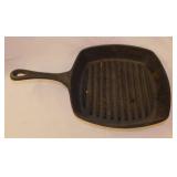 Emeril square cast iron grill griddle pan skillet