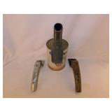 Gulfpride cardboard oil can w/ 3 filler spouts