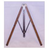 Beckwith Terre Haute Indiana wood brass folding