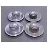 4 vintage Chevrolet Rally wheel center caps for