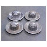 4 vintage Chevrolet Rally wheel center caps for