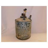 1 gallon galvanized kerosene fuel can w/ spout