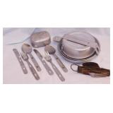 Aluminum camping mess kit supplies