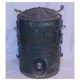 Vintage military water cooler, 16" tall