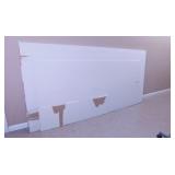 2 full sheets of drywall, 2 partial sheets