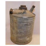 Galvanized 1 gal. kerosene fuel can w/ spout