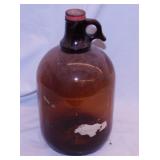 Vintage A&W Root Beer one gallon glass jug w/