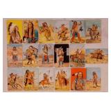 17 vintage Quaker Pack-O-Tea Braves of Indian
