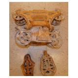 Antique Myers Unloader barn trolley - Iron pulley