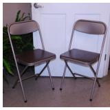 Pair of Samsonite & pair of Hampden metal folding