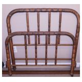 Brass twin size bed w/ headboard, footboard &