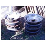 4 vintage 15 x 6 Chevrolet Rally rims & beauty