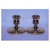 Pair of Bladwin USA brass candlesticks -