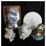 2 cherub statues, 6" tall - Musical lighthouse