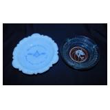 1965 Dana Indiana milk glass ashtray -