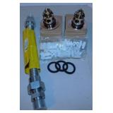 New gas line flexible coupler - 2 new sink drain