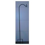 Wrought iron shepherds hook, 58" tall