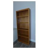 Wooden 5 shelf display bookcase,