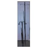 Wrought iron hanging basket plant hangers