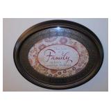 Family Blessing quote framed wall art piece,