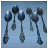 6 Sterling Silver teaspoons