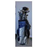 Golf clubs in bag